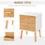 Daren 40cm W Manufactured Wood Bedside Table