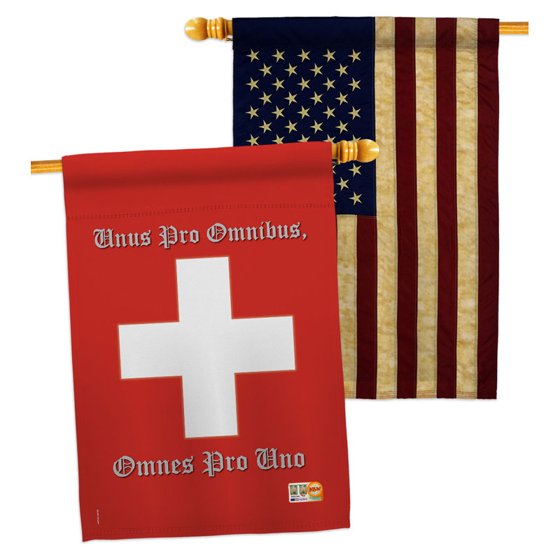 Ensemble de drapeaux de maison suisse Nationality