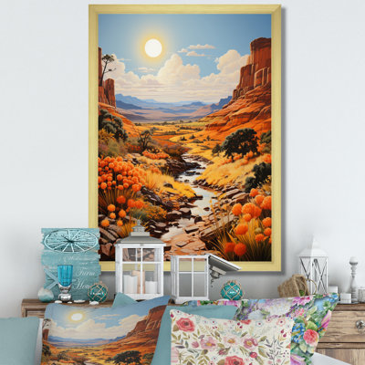 «Beckem Nevada Canyon Mirage I», reproduction sur toile