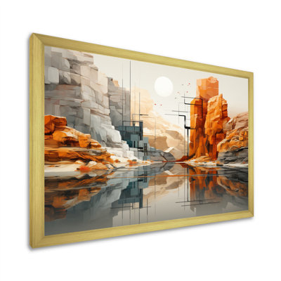 " Orange Gray Canyon Canyons Depths "