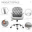 Chaise de bureau confortable en velours Comfy