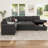 Hildur U-Shaped Sectional Sofa Bed Pull Out Sleeper Couch With Storage Chaise-708616941