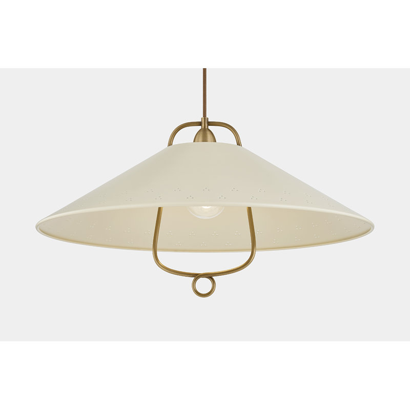 Pawley Pendant in Historic Bronze and Soft Sand by Cortney Bishop