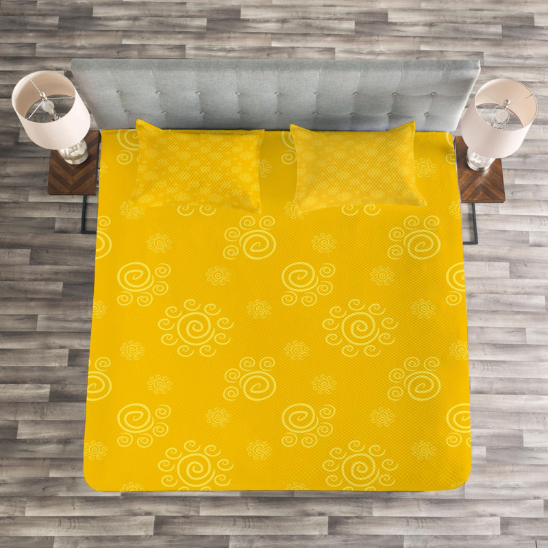 Modern & Contemporary Polyester Coverlet, Twin Coverlet + 1 Sham