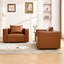 Fauteuil d'appoint en cuir l 50 po (ensemble de 2)-1726283619