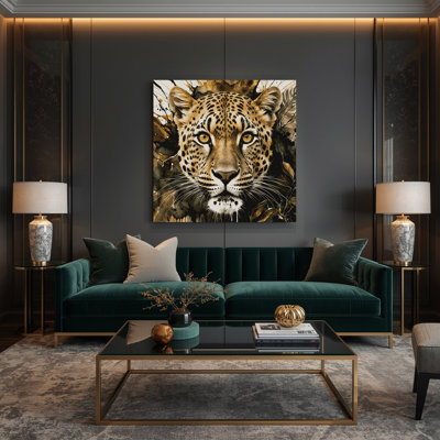 Faune léopard brune, art mural sur toile