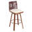 Sibyl Indoor Upholstered Bar Stool With Metal Frame, Set Of 2