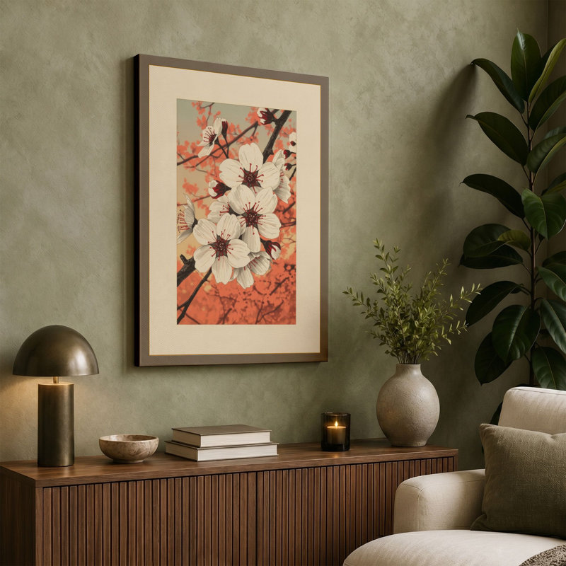 Branching Botanicals Botanical - Wrapped Canvas, 18x12 - 45.7 x 30.5 cm, Sage Border