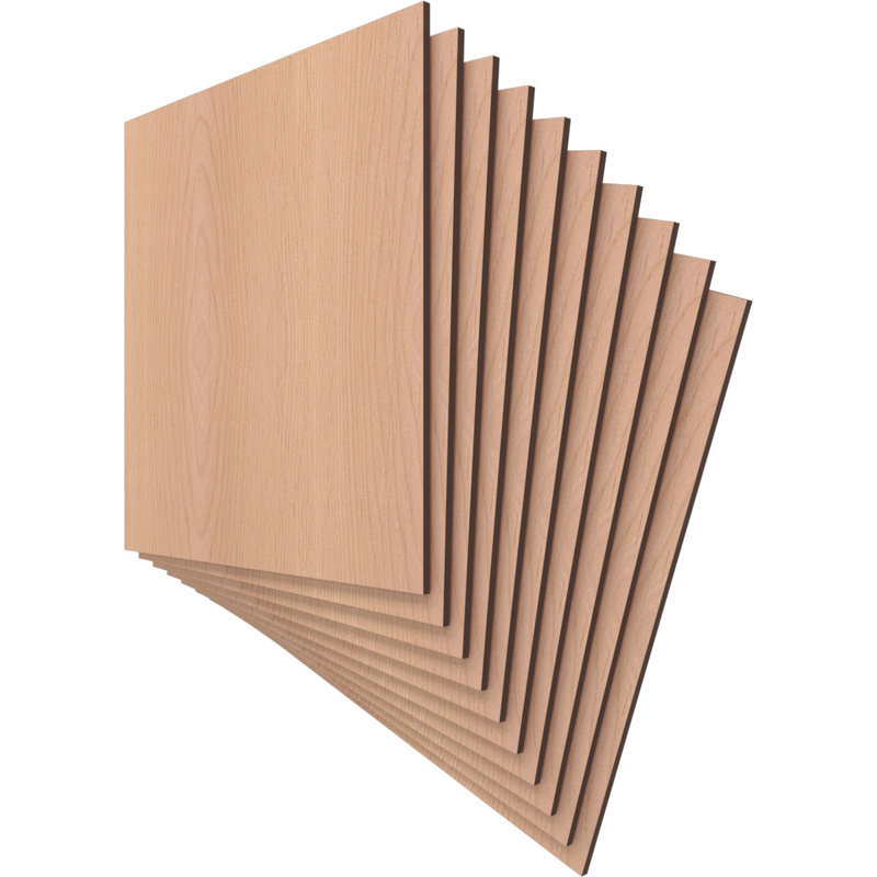Planches en bois, Aulne, H 15,75 po x l 15,75 po x P 0,25 po