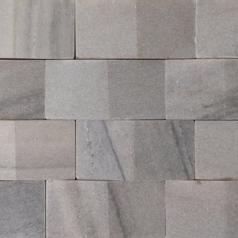 Woven Swell 8 in. x 12 in. Storm Natural Grey Sandstone Wall Tile