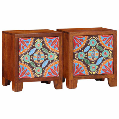 40cm W Solid Wood Bedside Table