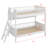 Twin Size Wooden Bunk Bed Frame - 3 Storage Shelves & Reversible Ladder (Left/Right)-1059649094