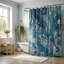 Rideau de douche standard 1 pièce Ferde Stone Swirls-971730412