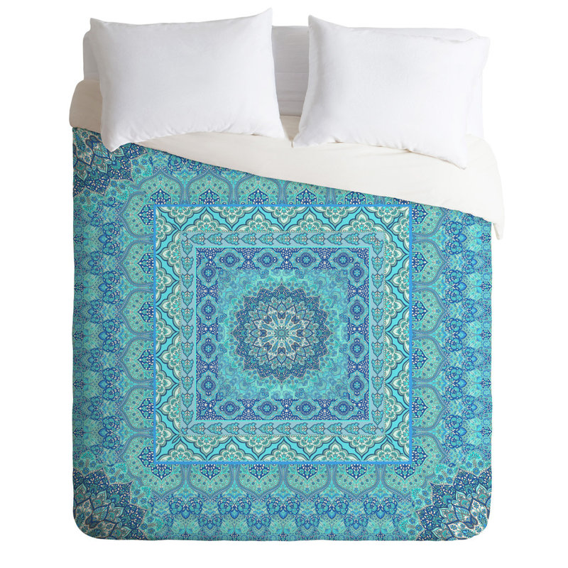 Ensemble de housse de couette carré Aimee St Hill, Housse de couette pour très grand lit et 2 très , Bleu