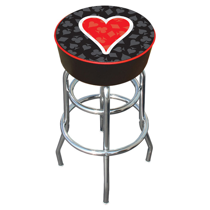 Four Aces Swivel Upholstered Counter Stool
