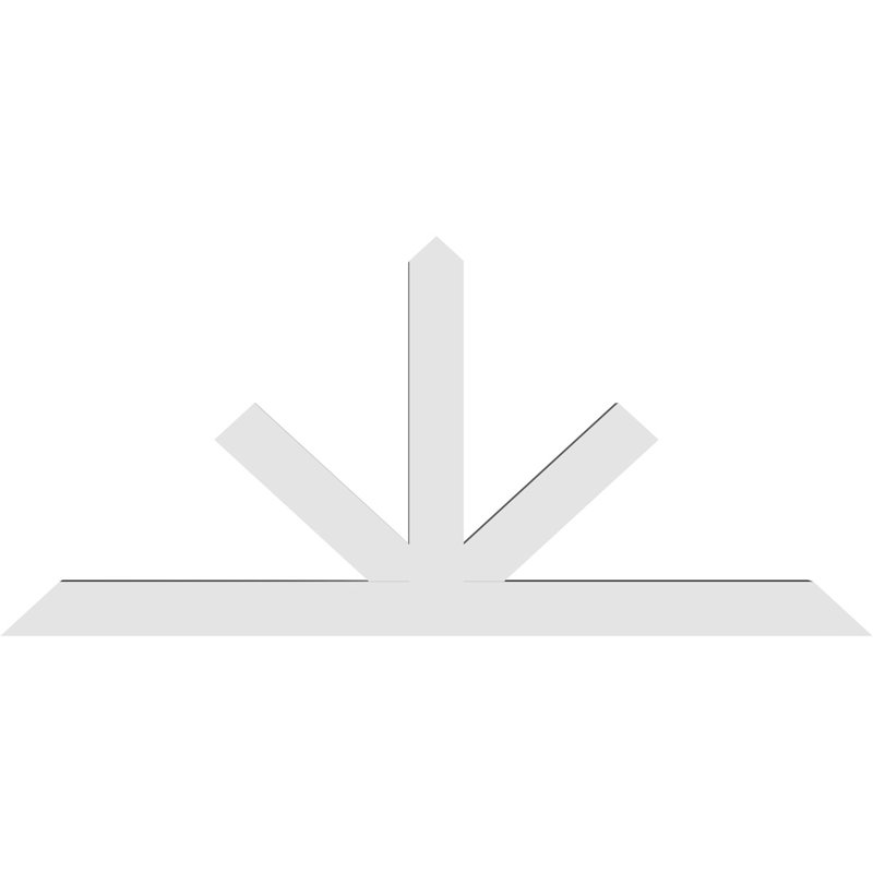 Support à pignon Saratoga, H 44 po x l 96 po (pas: 11/12), P 4 po x F 6 po, PVC