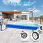 5.5 M Pool Cover Reel Set Adjustable Above Ground Pool Solar Cover Reel