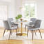 Chaise d'appoint en polyuréthane gris Stonec chiffre