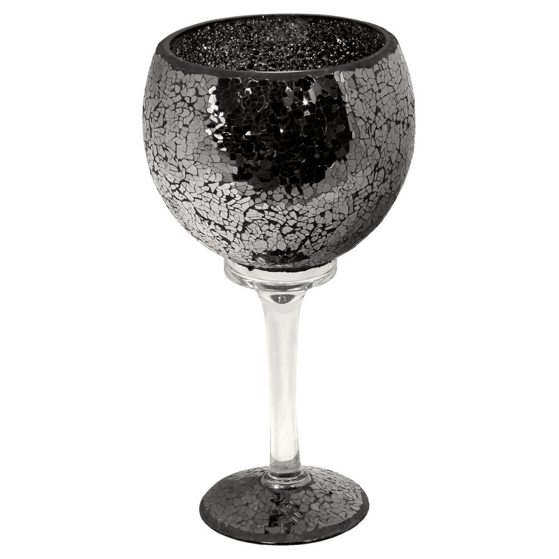 Glass Table Vase, Black