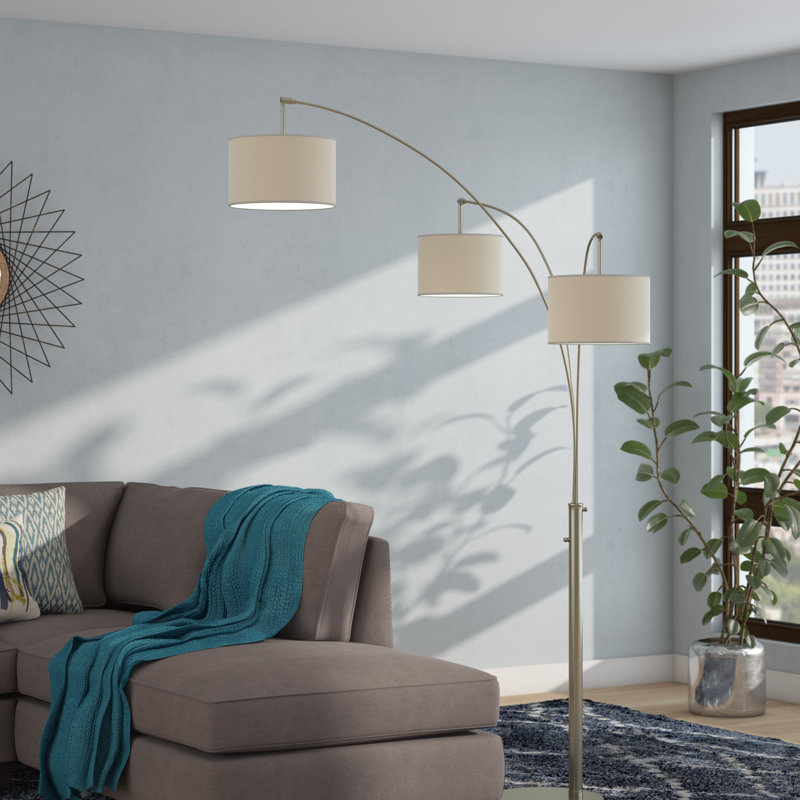 Lumiere 80'' Tree Floor Lamp, Brushed Steel