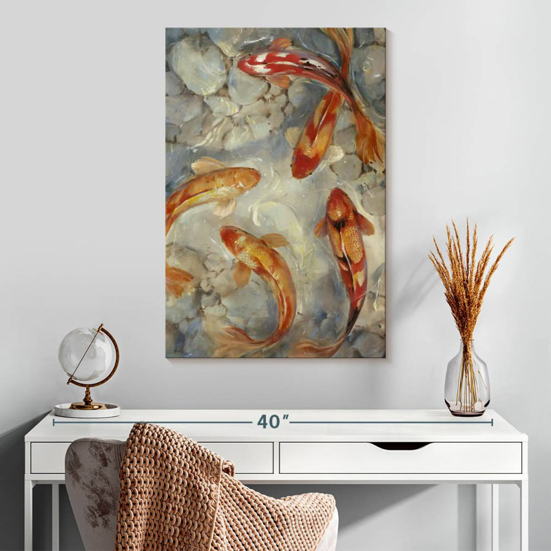 Brampt Vibrant Koi II, H 30 po x l 20 po