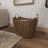 Solana Brown Seagrass Handmade Storage Basket with Handles