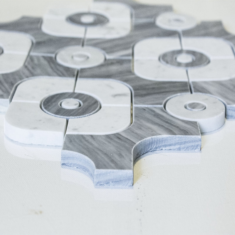 Water Jet Random Sized Marble Novelty Mosaic Wall & Floor Tile