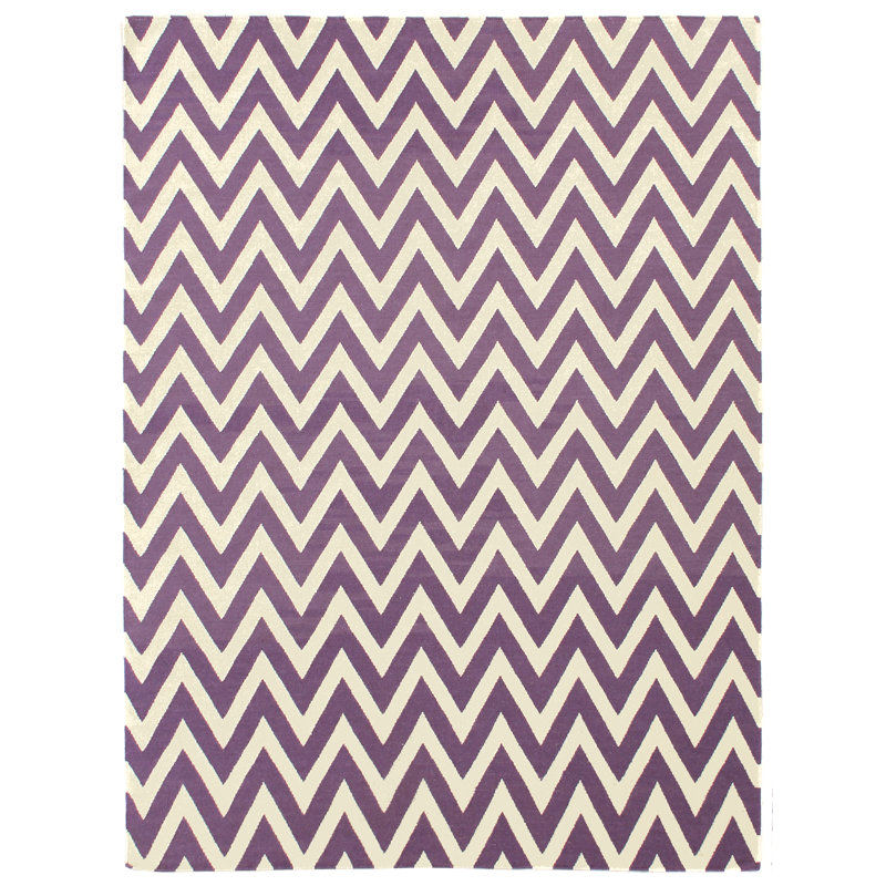 Wool Chevron Indoor Rug, Rectangle 8' x 11'