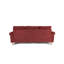 Canapé modulaire réversible en velours rouge paprika