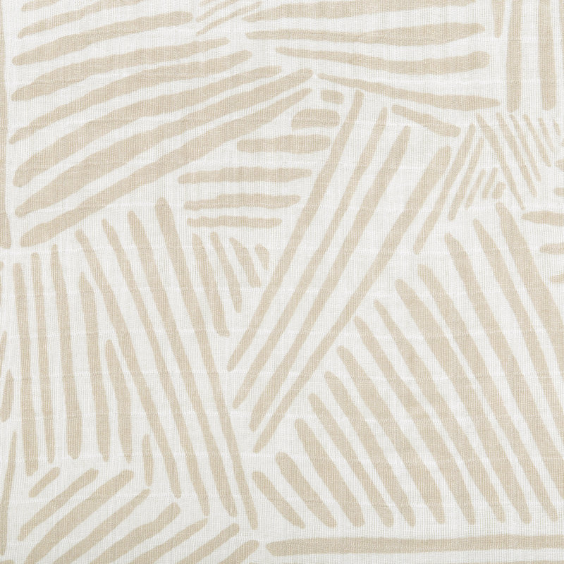 Oat Stripe Swaddle In Muslin Cotton