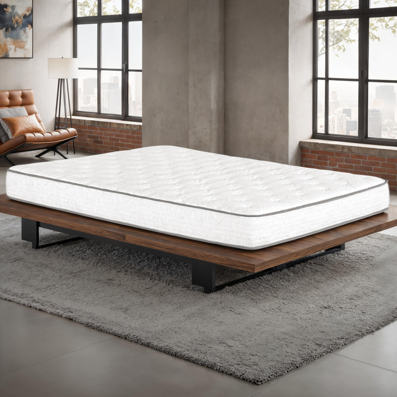 Matelas hybride en mousse gélifiée à haut coussin moyen de 10 po Broderick, grand, 10", Taie, Grand lit