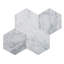 10.25" x 10.25" Marble Mosaic Wall Tile