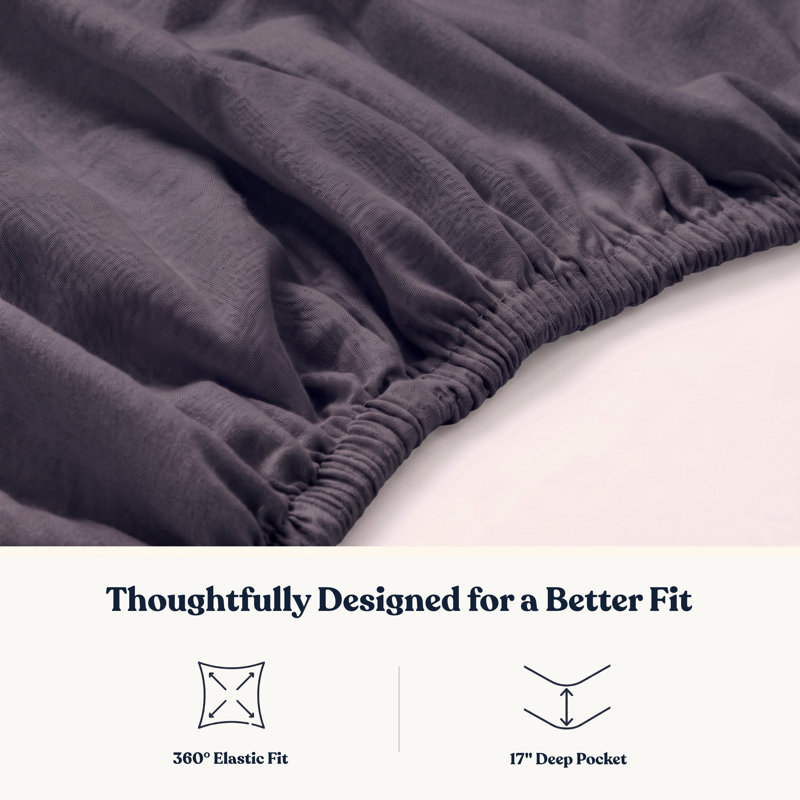 Drap-housse en satin de coton biologique certifié Dela GOTS, densité de tissage 400, coton doux à longues fibres, poche profonde de 16 po