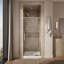 Porte de douche pivotante H 76 po avec verre épais 5/16 po-115312546