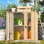 Small Outdoor Storage Cabinet Waterproof With Shelves