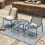 Ensemble de conversation d'extérieur 3 pièces - Structure en fer robuste et filet respirant - Pour patio / balcon / jardin-878418074
