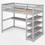 Lit mezzanine avec bureau intégré et tablettes-113752950-113752948
