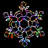 Snowflake Colour Changing RGBWW Lighted Display