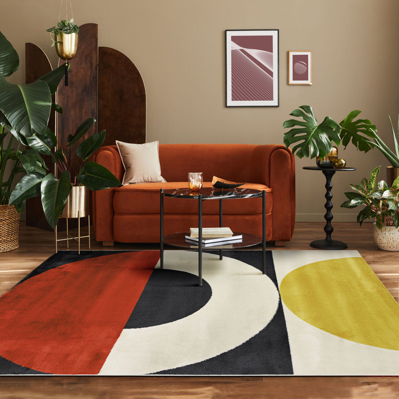 Sparkman Abstract Area Rug, Rectangle 133cm x 180cm