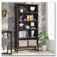 Organisateur de bibliothèque 70,87 "à 5 niveaux en bois de santal pour salon, bureau