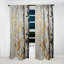 Tree Whispers Of Grey And Gold - Tree Monochrome Blackout Floral Curtain - 1 Panel-107824010