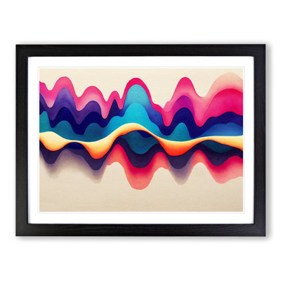 Abstract Soundwave Art Vol.3 - Framed Print