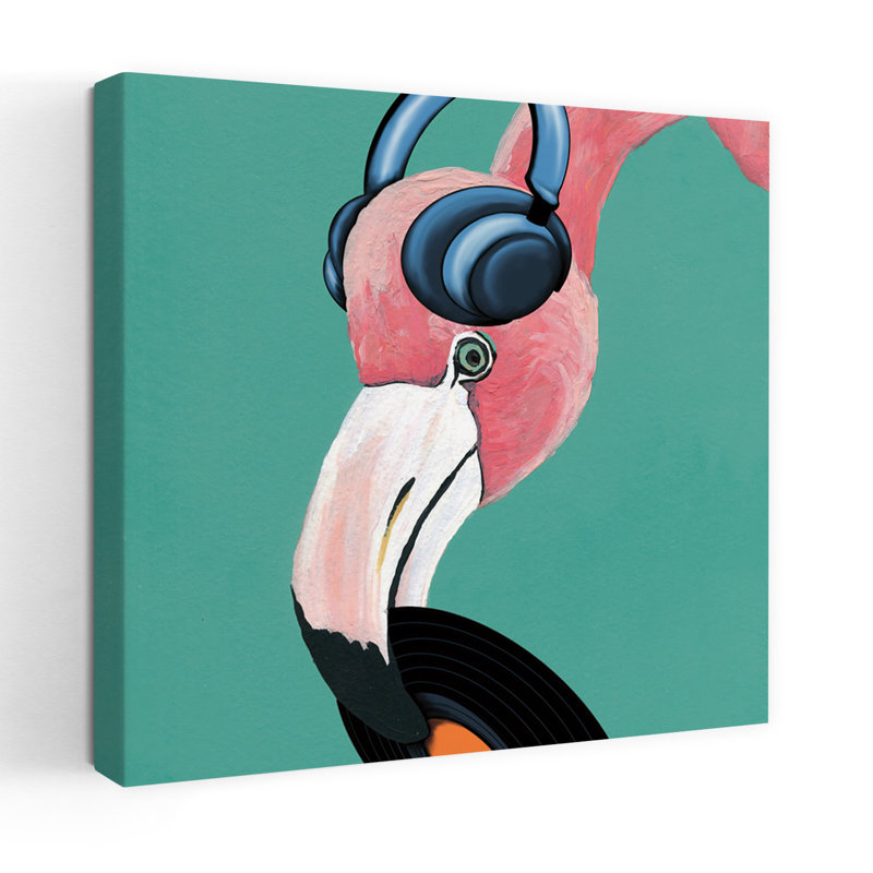 Wild Iv Square, art fantaisiste tropical, H 32 po x l 32 po