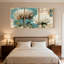 Plantes et fleurs, ensemble de 3 impressions sur toile-379055913