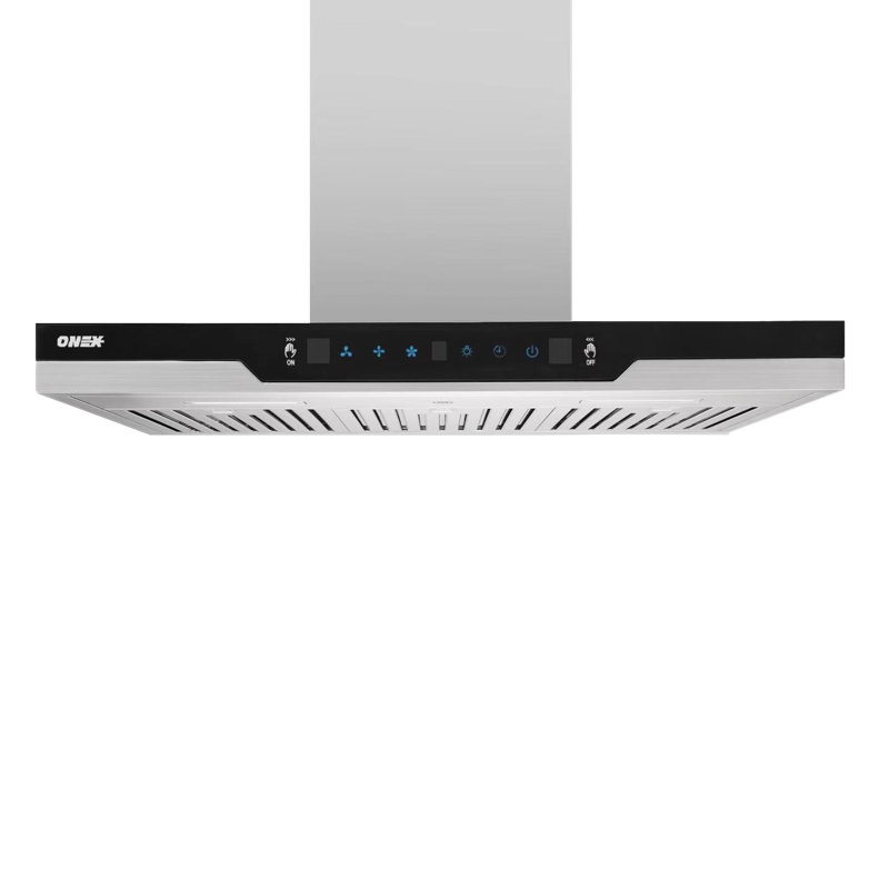 Onex 30" Stainless Steel 860 CFM Ducted (Vented) Wall Range Hood with Baffle Filter