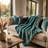 Knitted Throw Blanket-576546749-576546735