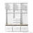 75'' H Entryway Hall Tree with Bench and Storage, 5-in-1 Modern Hall Tree with Coat Rack, 6 Drawers, 3 Cabinets and 3-Tier Top Storage for Hallway, Entryway, Living Room, Mudroom-364957622