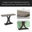 Console compacte, table de vestibule de style industriel moderne, table de canapé robuste