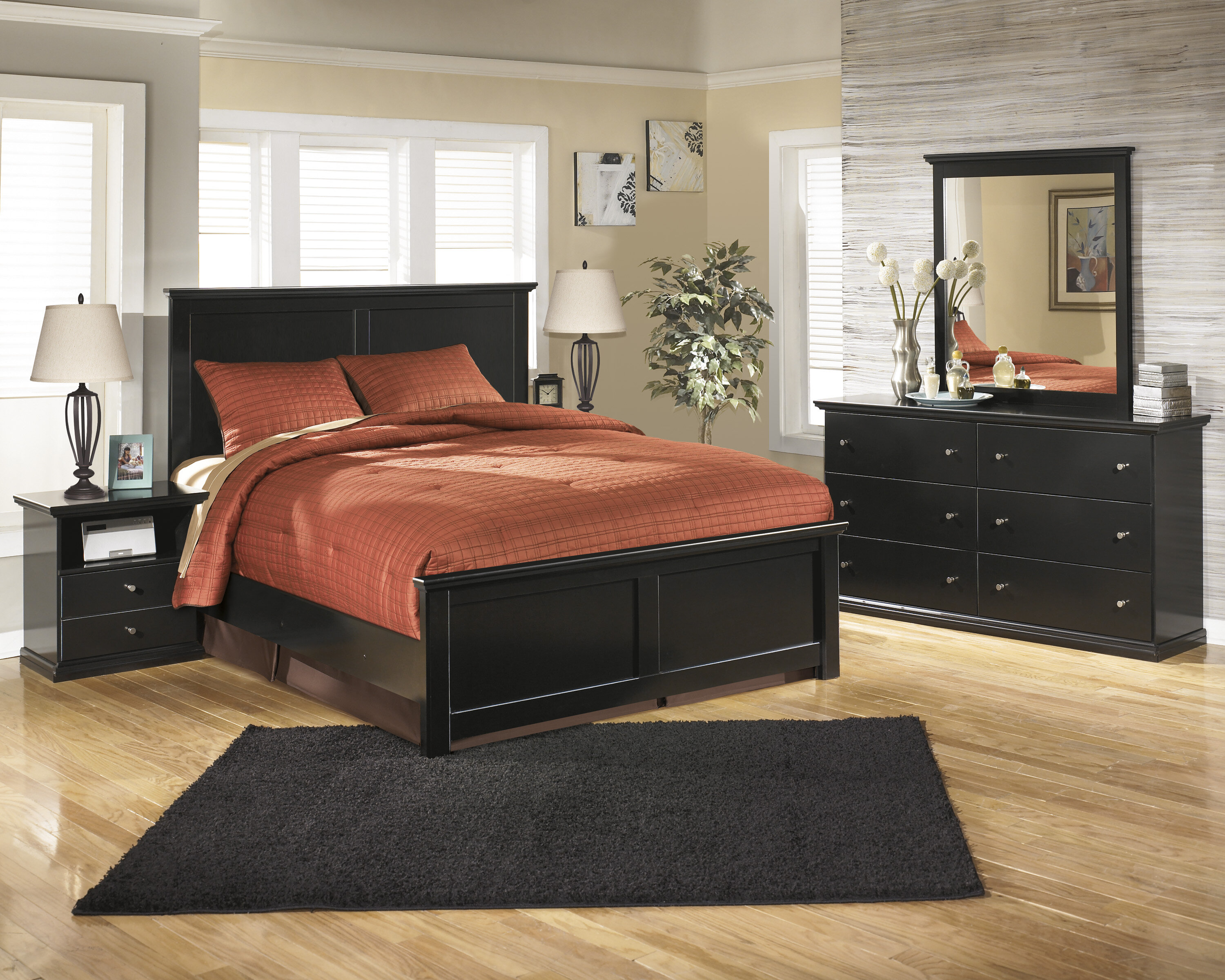 Ashley esmarelda 6 piece queen bedroom group