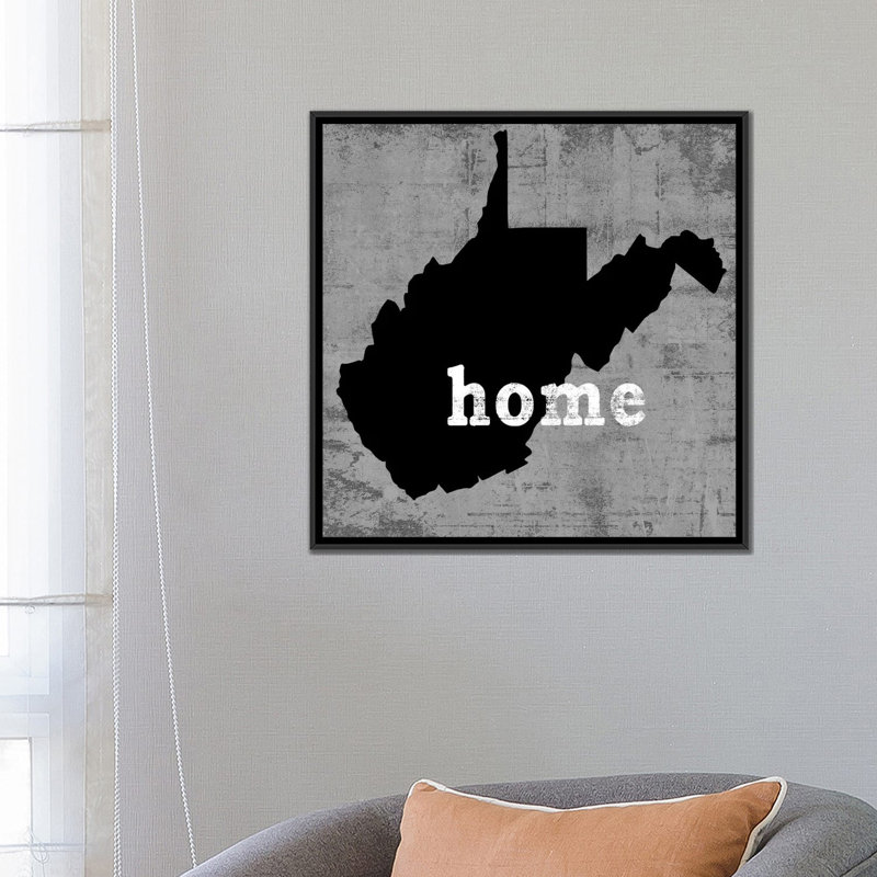 «This is Home Series: West Virginia», impression sur toile, H 12 po x l 12 po x P 1,5 po, Toile tendue, Pas de tapis